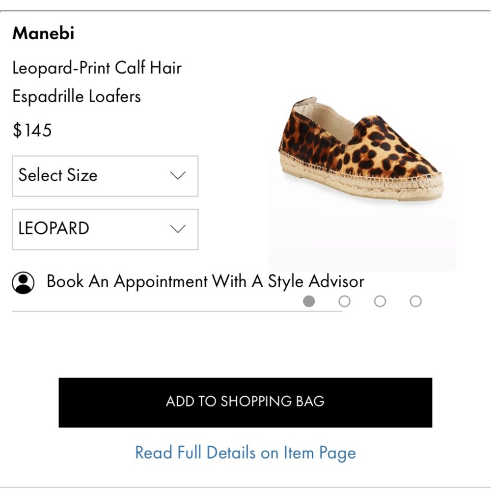 Manebi leopard espadrilles brand new size 8